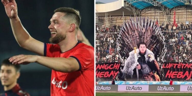 “Luftëtari Hebaj”/ Koreografi super, ultrasit surprizojnë golashënuesin shqiptar