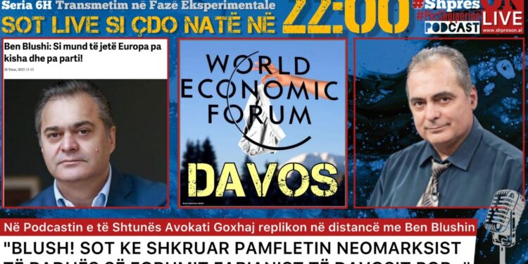 Podcasti ShpresON Për Shqipërinë, Altin Goxhaj replikon me Blushin në distancë