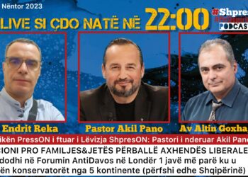 Podcasti Shpres ON, 6 nëntor, i ftuar pastor Akil Pano