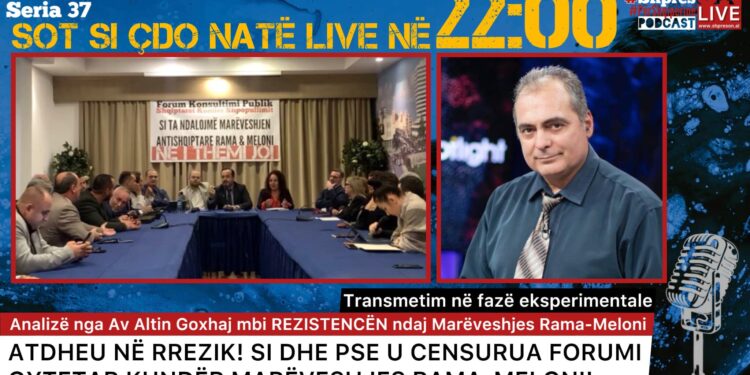 Podcasti ShpresOn, 14 nëntor, analizë nga Av Altin Goxhaj mbi REZISTENCËN ndaj Marëveshjes Rama-Meloni