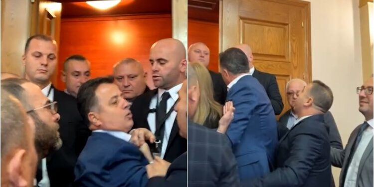 Kuvend, Rithemelimi përplaset sërish me Gardën! Noka tenton të futet me flakadanë dhe tërheq me forcë gardistin: Ik er pirdhu