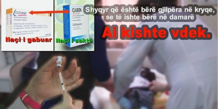 Tiranë/ Fëmija 9 muajsh rrezikon jetën, farmacistja i jep hollues gjaku në vend të antibiotikut! Infermierja ia injekton