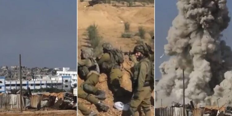 Dëgjohen duke qeshur, dalin pamjet kur ushtarët izraelitë sulmojnë shkollën në Gaza