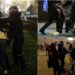 FOTO/ Pamje të reagimit brutal të policisë ndaj protestuesve në Beograd, Vuçiç shfaqet duke ngrënë mollë