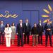 FOTOLAJM/ Shkrepet fotoja familjare e samitit për Ukrainën, Rama dhe Zelensky në qendër, Osmani dhe Vuçiç në krahë të tyre