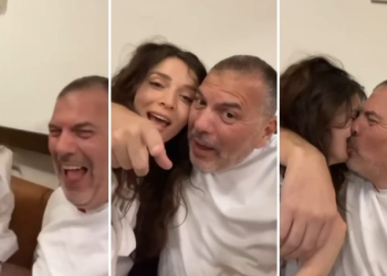 Diola Dosti ndan momentet romantike me biznesmenin Erolld Belegu (VIDEO)
