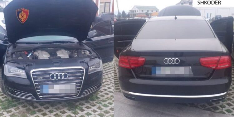 Konfiskohet ‘Audi’ i blinduar në Shkodër, ja kujt i përket – EMRI