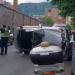 Aksident te “Oxhaku” në Tiranë, përmbyset makina