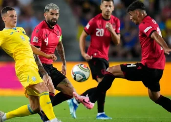 Spektakël në Pragë, Shqipëria mund Ukrainën, e nis me tre pikë në Ligën e Kombeve