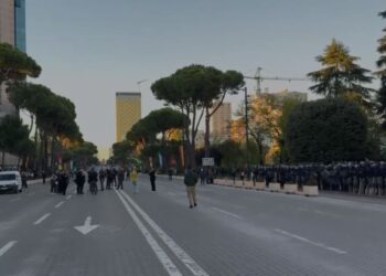 Protesta/ Me pankarta në duar, grumbullohen mbështetësit në selinë e PD dhe para Kryeministrisë