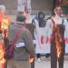 Të rinjtë e FRPD “u vënë flakë” Ramës, Veliajt dhe Manastirliut para Kryeministrisë