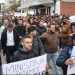 Studentët marshojnë drejt Ministrisë së Arsimit