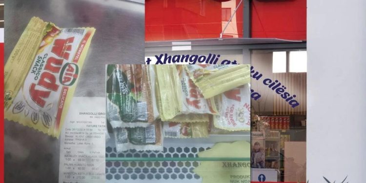 FOTO/ Market Xhangolli mashtron qytetarët, ndryshon çmimin e produkteve në raft me çmimin e faturës