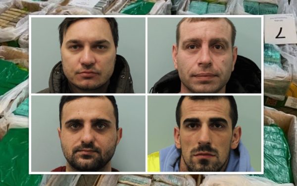 Dënohen me burg 4 shqiptarët që trafikuan 200 mln paund kokainë në Britani