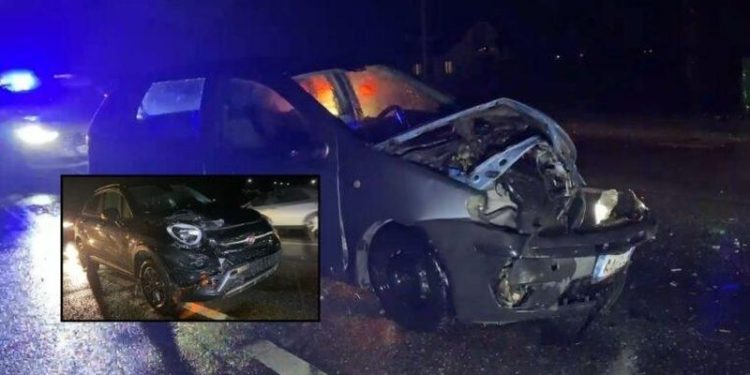 Përplasen dy makina në Lezhë-Laç, një e plagosur