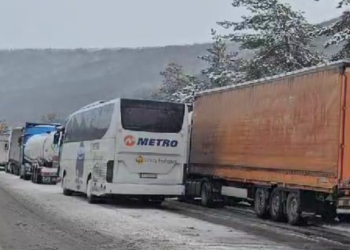 Greqia nuk lejon kalimin e mjeteve të rënda, autobusët dhe kamionët presin në doganën e Kapshticës