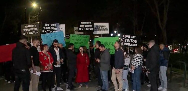 “E çove edhe TikTok-un në emigracion”! Protesta e PD përmes pankartave
