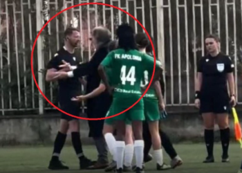 Shtyu arbitrin gjatë ndeshjes Apolonia-Gramshi, procedohet Koço Kokëdhima