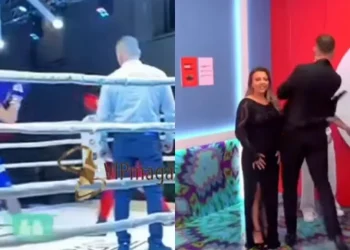VIDEO/ Joz Marku shfaqet në ring boksi pas shpullës ndaj Gjestit