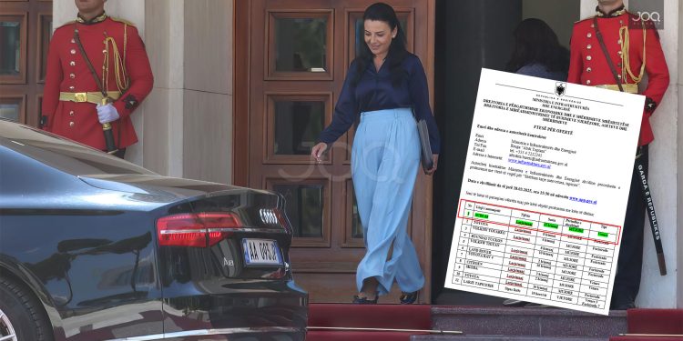 “12 larje në muaj për Audin A8 të ministres”, Balluku hap tenderin 10 mijë euro për lavazh