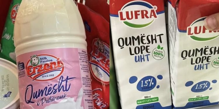 Skandal/ “Lufra” dhe “Erzeni” u kanë shitur shqiptarëve qumësht kancerogjen