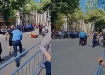 Incident në Giro d’Italia, qytetari përplaset nga çiklisti