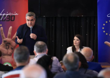 Ish-kryetarja e gruas së PL shfaqet krah Blendi Gonxhes: Bashkë për Tiranën!