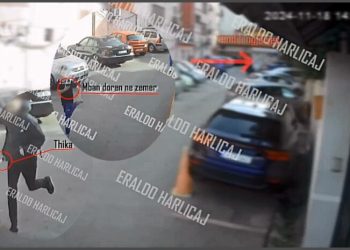 VIDEO/ Publikohen pamjet e vrasjes së Martin Canit, autori vrapon me thikë në dorë