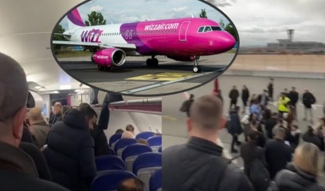Skandali/ Avionit të “Wizz Air” i prishet goma! Ngecin në Pisa shqiptarët të bllokuar brenda, gazetari Italian: Kërkojmë ndihmë