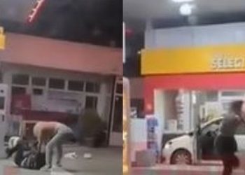 Plas sherri në një karburant, 5 vajza përleshen me njëra-tjetrën (VIDEO)