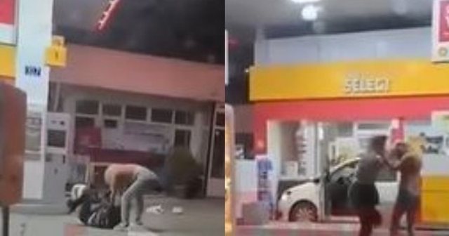 Plas sherri në një karburant, 5 vajza përleshen me njëra-tjetrën (VIDEO)