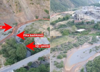 Ndotje alarmante e lumit Fan nga shkarkimet e fabrikës së bakrit! Shteti të mos heshtë! Banorët: Ujisim tokat me këtë ujë acid