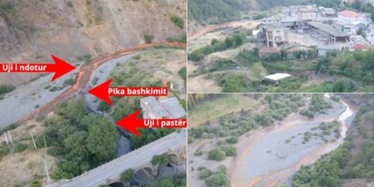 Ndotje alarmante e lumit Fan nga shkarkimet e fabrikës së bakrit! Shteti të mos heshtë! Banorët: Ujisim tokat me këtë ujë acid