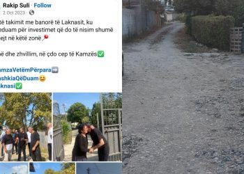 Rakipi i Kamzës mashtron banorët e Laknasit, fshin postimin e premtimeve