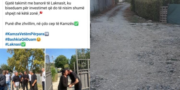 Rakipi i Kamzës mashtron banorët e Laknasit, fshin postimin e premtimeve