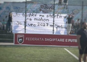 Protestë e “TKZ” në Luginën e Preshevës: Jo bashkë me shtetin që na mohon, jo Euro 2027 me Serbinë!