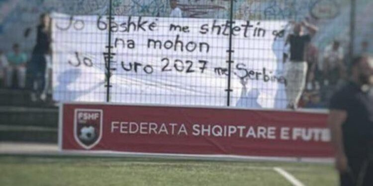 Protestë e “TKZ” në Luginën e Preshevës: Jo bashkë me shtetin që na mohon, jo Euro 2027 me Serbinë!