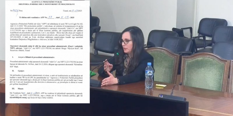 APP përjashton nga tenderat firmën e Arjan Lleshit, drejtoreshë Kashta vendos pas KPP-së dhe Gjykatës
