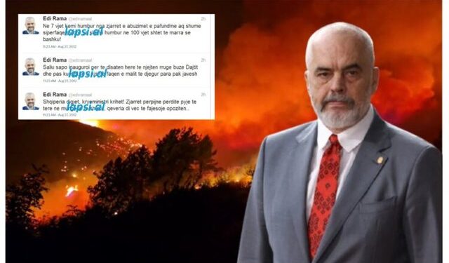 Zjarret/ Kur Rama akuzonte: Shqipëria digjet, kryeministri krihet