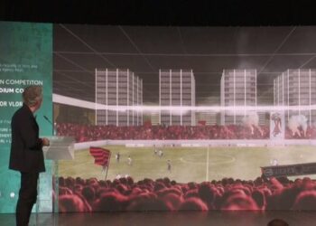 Stadiumit të Vlorës i shtohen 6 kulla/ Rama ndryshon projektin e belgëve, “mbin” dhe një 40 katësh