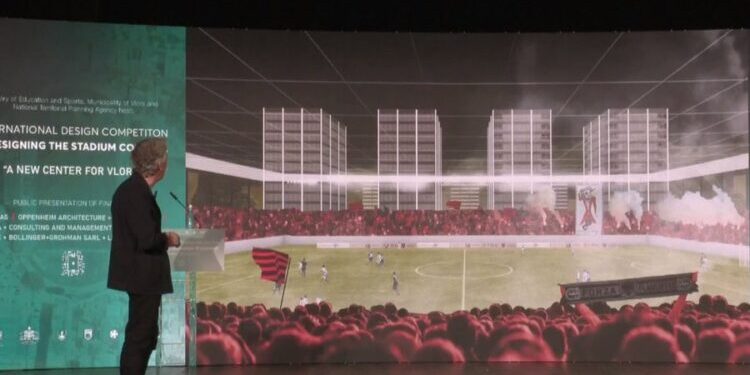 Stadiumit të Vlorës i shtohen 6 kulla/ Rama ndryshon projektin e belgëve, mbin një ‘përbindësh’ 40 kate