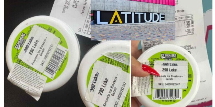 Denoncimi: Mashtrim në Latitude Tirana, karamelet me çmim ndryshe në paketim dhe faturë