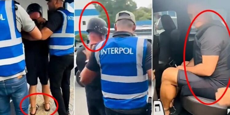 Me pranga në këmbë e duar dhe me helmetë në kokë, del VIDEO e arrestimit të Vilson Pepës