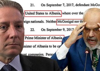 Detajet nga vizitat në Shqipëri, McGonigal i dërgoi mikut të tij një foto me Ramën: Po reformon drejtësinë, do të kemi mundësi