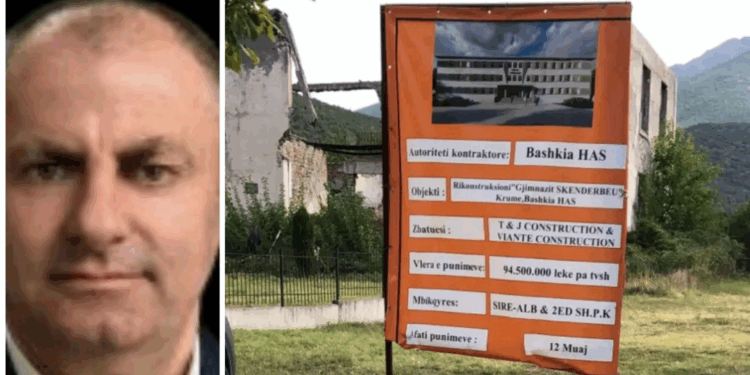 Punime skandaloze në rikonstruksionin e gjimnazit “Hasan Prishtina”, Julian Manahasa pronari i firmës që mori tenderin