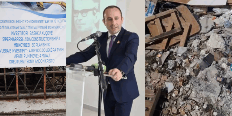 Kuçova kutërbon, Kreshnik Hajdari i ndan paratë e tenderit të WC-ve me Andon Kriston, ndërtuesin mashtrues