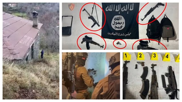 Dy të rinj qëlluan policinë dhe u dorëzuan pas 12 orësh rrethim, policia: U gjetëm armë, granata dhe flamur i ISIS