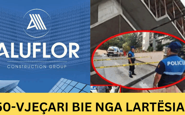 Bie nga lartësia punonjësi i “ALUFLOR”. 50-vjeçari mbahet i intubuar në Spitalin e Traumës