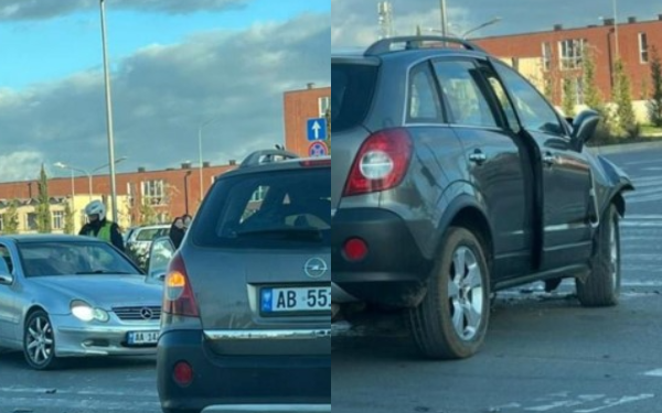 Përplasen dy makina te kryqëzimi i ish-sheshit Shqiponja