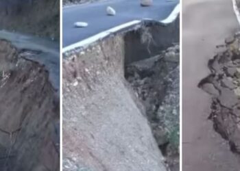 Rruga e fshatit Derjan në Mat shembet brenda vitit nga ndërtimi